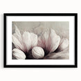 Blush Petal Serenity - Elegant Floral Living Room Wall Art