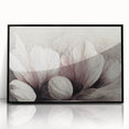 Blush Petal Serenity - Elegant Floral Living Room Wall Art