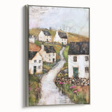 Framed abstract architecture wall art showcasing a silver color scheme, highlighting geometric shapes and lines, perfect for modern interior decor.