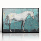 Framed acrylic artwork showcasing a vibrant animal design on a black background, perfect for modern home decor. Ideal for animal lovers seeking unique wall art.