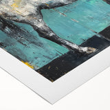 Rolled canvas showcasing vibrant African animal designs with intricate details, packaged securely in a sturdy cardboard tube for safe delivery and display.