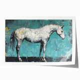 Rolled canvas print showcasing vibrant, colorful animal designs inspired by African art, neatly packaged in a durable cardboard tube, ideal for home decor.