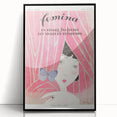 Charming Art Deco Wall Art - Femina Magazine Cover with Pink Curtains