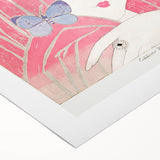 Charming Art Deco Wall Art - Femina Magazine Cover with Pink Curtains