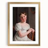 Neoclassical Art Print: Julie Eckersberg Portrait - Timeless Elegance