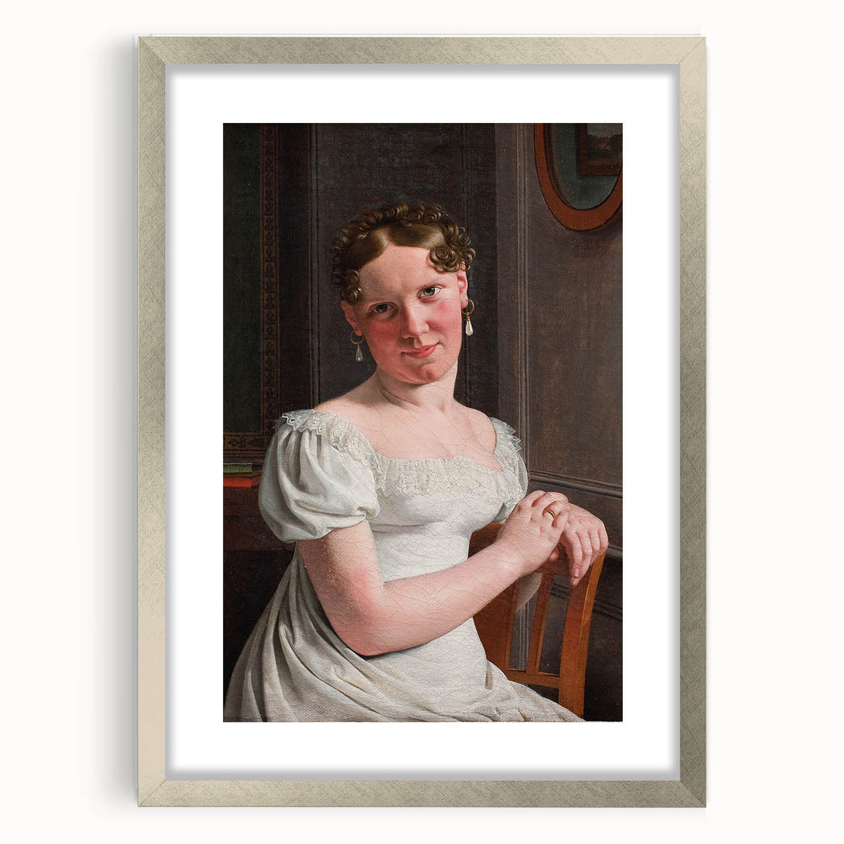 Neoclassical Art Print: Julie Eckersberg Portrait - Timeless Elegance