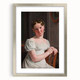 Neoclassical Art Print: Julie Eckersberg Portrait - Timeless Elegance