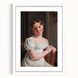 Neoclassical Art Print: Julie Eckersberg Portrait - Timeless Elegance