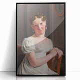 Neoclassical Art Print: Julie Eckersberg Portrait - Timeless Elegance