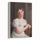 Neoclassical Art Print: Julie Eckersberg Portrait - Timeless Elegance