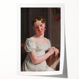 Neoclassical Art Print: Julie Eckersberg Portrait - Timeless Elegance