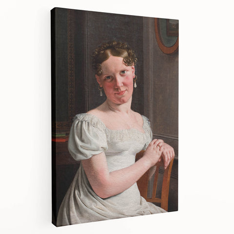 Neoclassical Art Print: Julie Eckersberg Portrait - Timeless Elegance