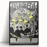 Dynamic Expressionist Dancers - Bold Yellow and Black Canvas Print