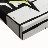 Dynamic Expressionist Dancers - Bold Yellow and Black Canvas Print