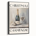 Classic Christmas Champagne Celebration Wall Art - Christmas Canvas Art