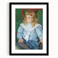 Mary Cassatt's Boy with Golden Curls - Charming Impressionist Portrait Art