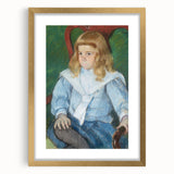 Mary Cassatt's Boy with Golden Curls - Charming Impressionist Portrait Art