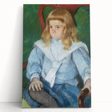 Mary Cassatt's Boy with Golden Curls - Charming Impressionist Portrait Art