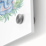 Personalized Kids Art – Meditative Elephant Nursery Wall Decor