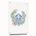 Personalized Kids Art – Meditative Elephant Nursery Wall Decor