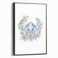 Personalized Kids Art – Meditative Elephant Nursery Wall Decor