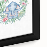 Personalized Kids Art – Meditative Elephant Nursery Wall Decor