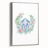 Personalized Kids Art – Meditative Elephant Nursery Wall Decor