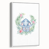 Personalized Kids Art – Meditative Elephant Nursery Wall Decor
