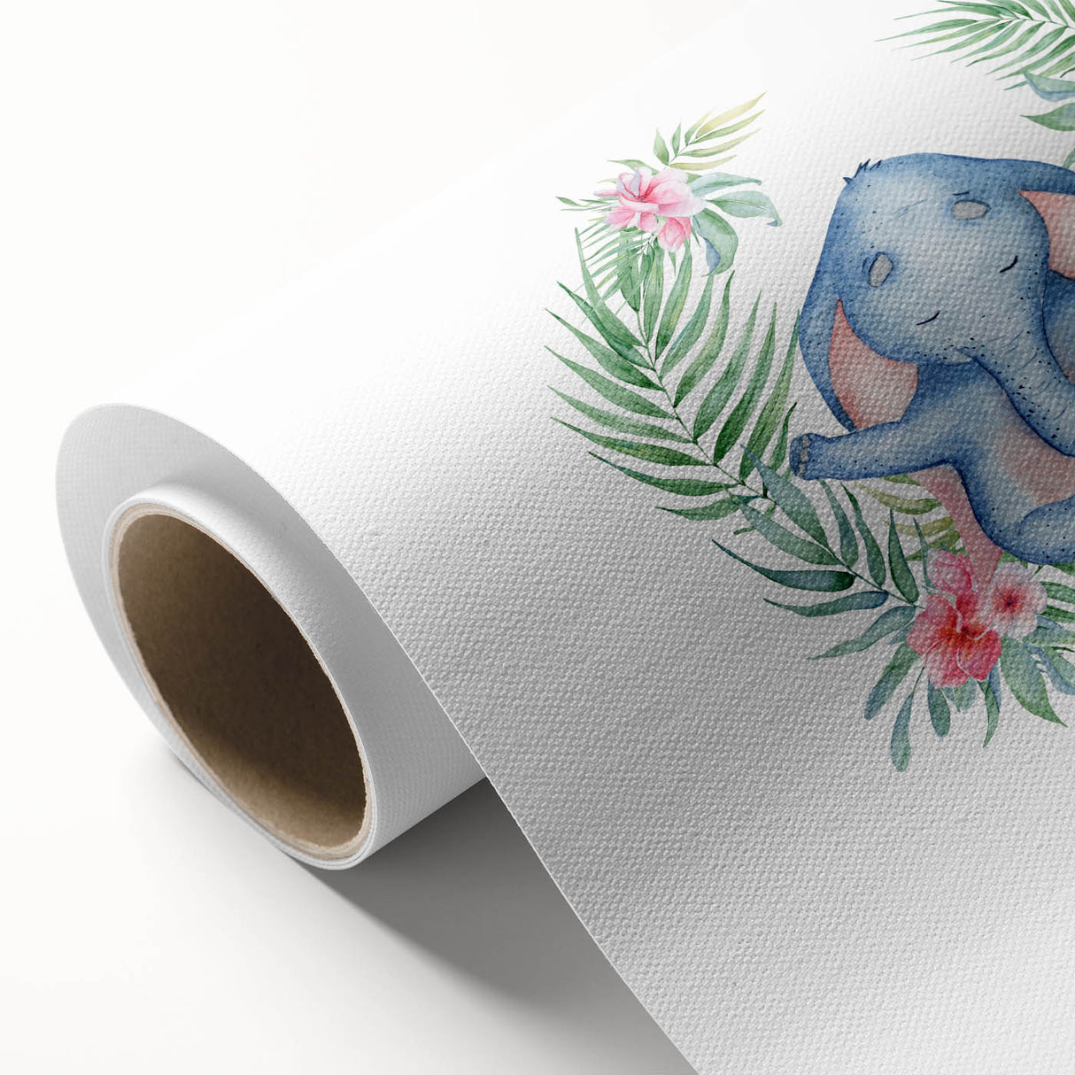 Personalized Kids Art – Meditative Elephant Nursery Wall Decor