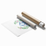 Personalized Kids Art – Meditative Elephant Nursery Wall Decor