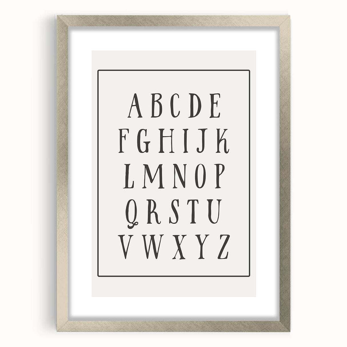 Rustic Alphabet Nursery Wall Art – Baby Room Decor & Kids Prints