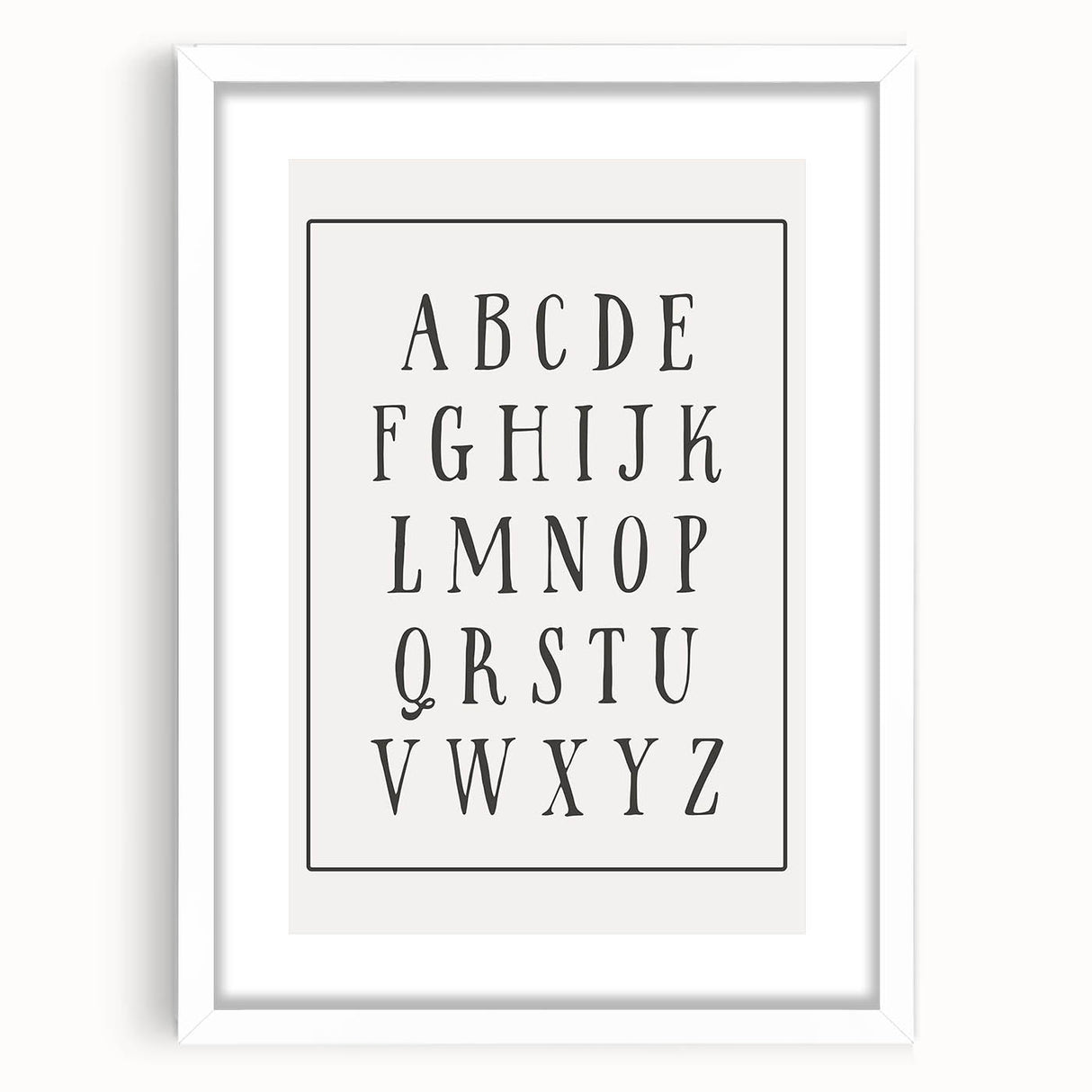 Rustic Alphabet Nursery Wall Art – Baby Room Decor & Kids Prints