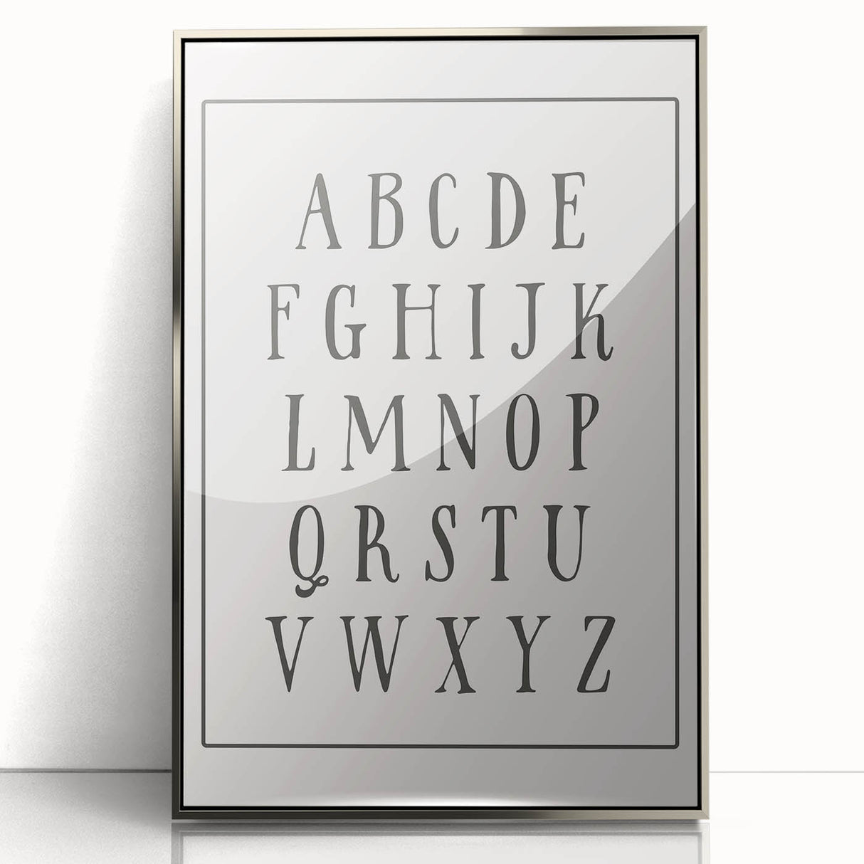 Rustic Alphabet Nursery Wall Art – Baby Room Decor & Kids Prints