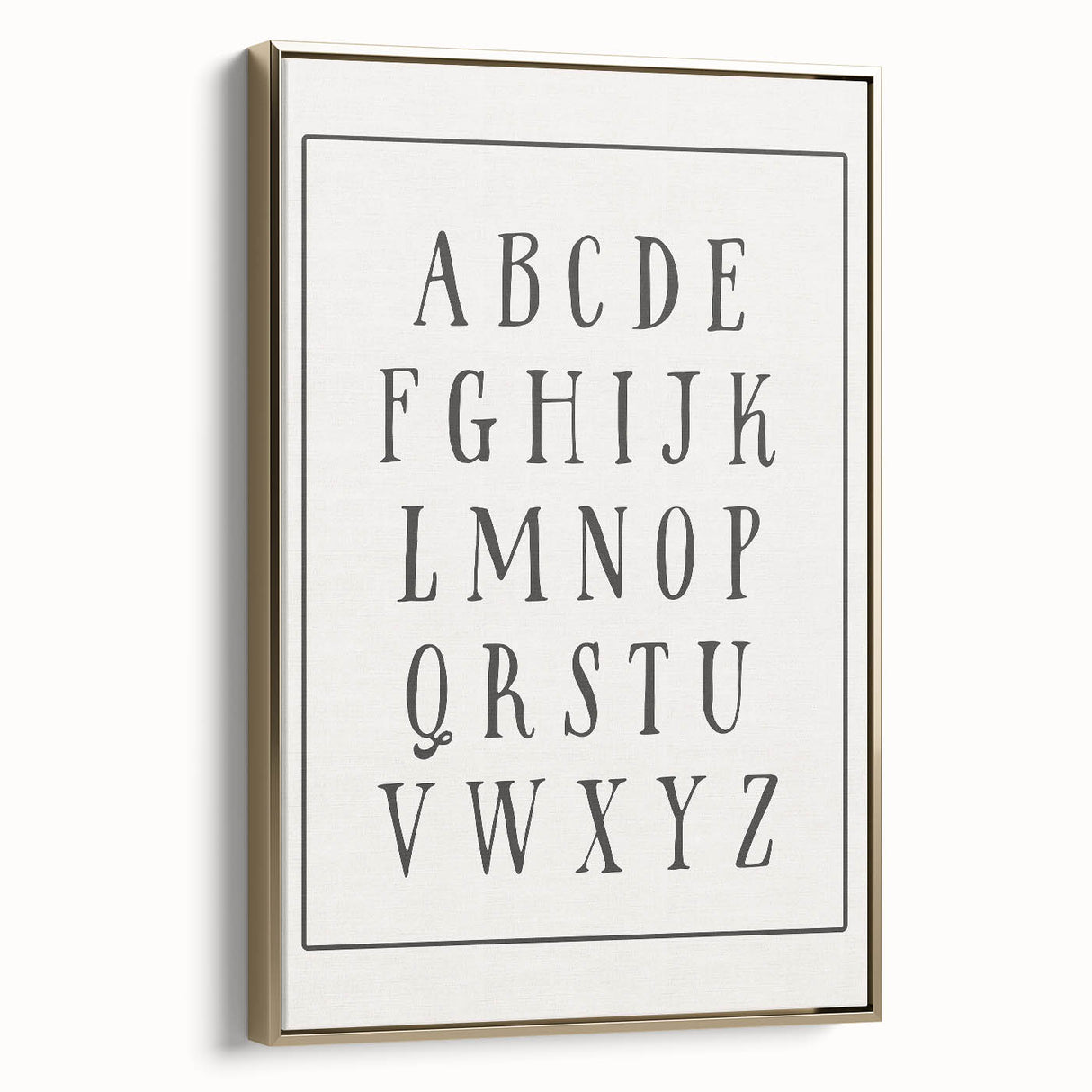 Rustic Alphabet Nursery Wall Art – Baby Room Decor & Kids Prints