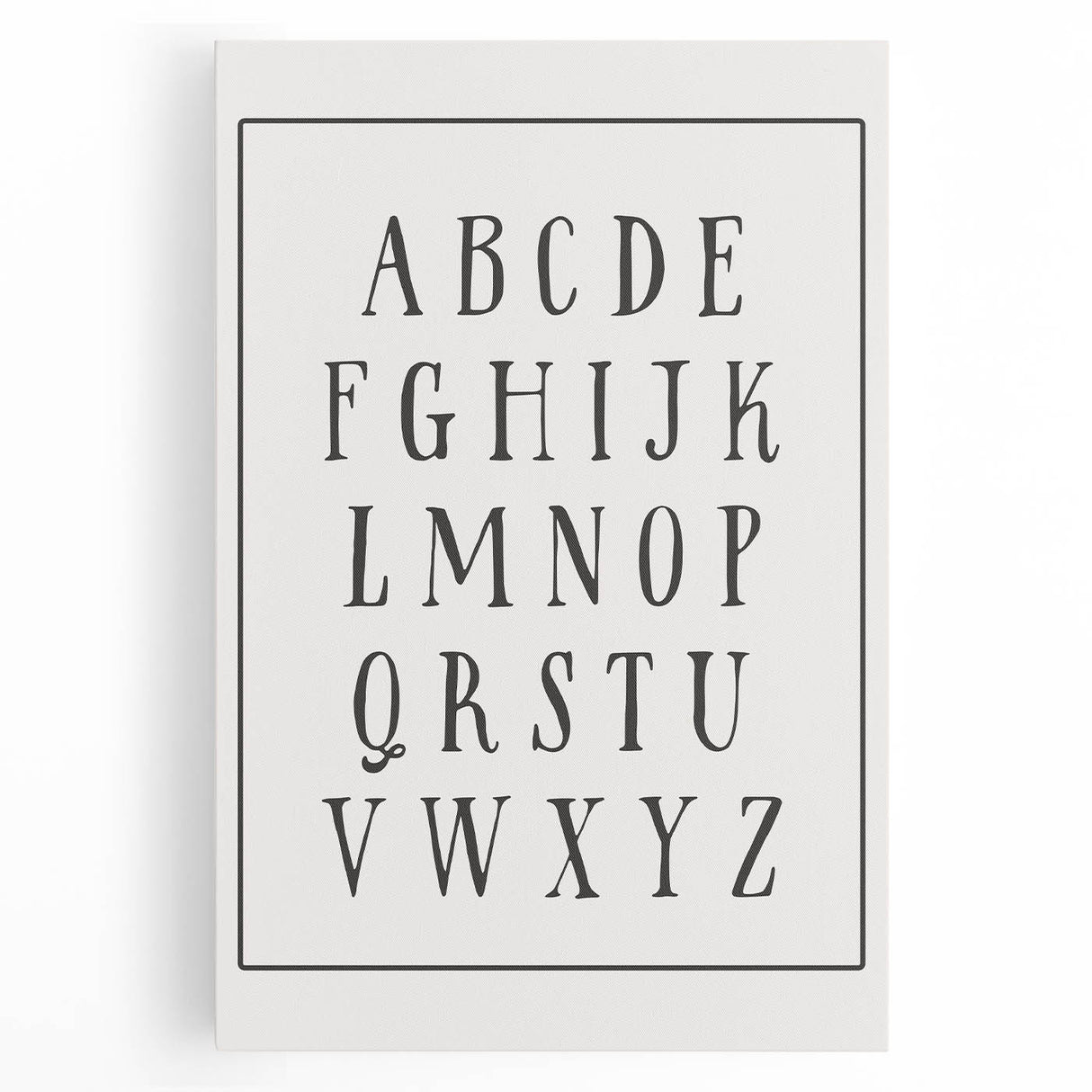 Rustic Alphabet Nursery Wall Art – Baby Room Decor & Kids Prints