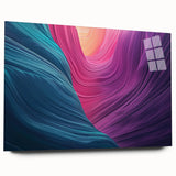 Landscape acrylic artwork depicting vibrant canyons in rich earth tones, showcasing intricate details and depth, ideal for modern home decor and art enthusiasts.