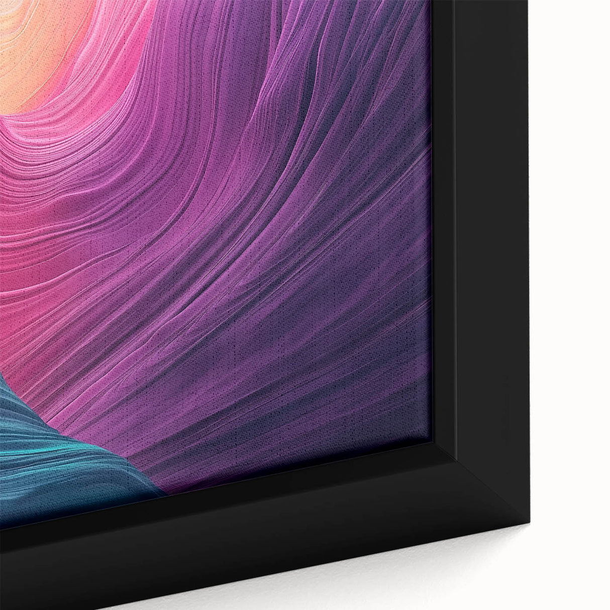 Framed canvas artwork showcasing a vibrant landscape of canyons, highlighting rich earthy tones and intricate textures, ideal for enhancing home decor.
