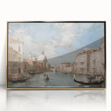 Framed acrylic landscape artwork showcasing a serene golden sunset over rolling hills, set in a sleek black frame, perfect for modern home decor.