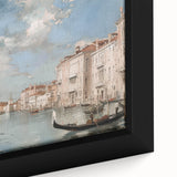 Framed canvas artwork depicting a vibrant landscape, showcasing rich colors and intricate details, perfect for enhancing home decor. Ideal for art enthusiasts.