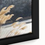 Close-up of textured black wall art featuring vibrant florals on a framed canvas, suitable for living room decor.