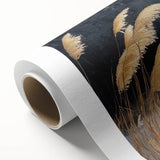 Art deco poster of florals in pastel shades on rolled canvas, ideal for nursery wall art.