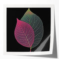Close-up of green leaves in a glossy photo print, ideal for art wall dining room or classy bathroom decor.