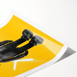 Unique Pop Art Wall Art – Vibrant KAWS-Inspired Figure on Yellow Background