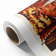 Retro Indiana Jones Temple of Doom Poster Art - Vintage Adventure Prints