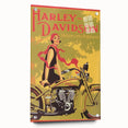 Retro Harley-Davidson Poster - Vintage Motorcycle Wall Art