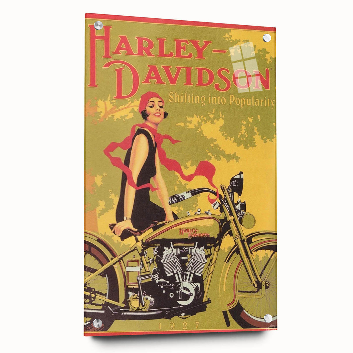 Retro Harley-Davidson Poster - Vintage Motorcycle Wall Art
