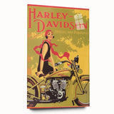Retro Harley-Davidson Poster - Vintage Motorcycle Wall Art
