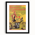 Retro Harley-Davidson Poster - Vintage Motorcycle Wall Art
