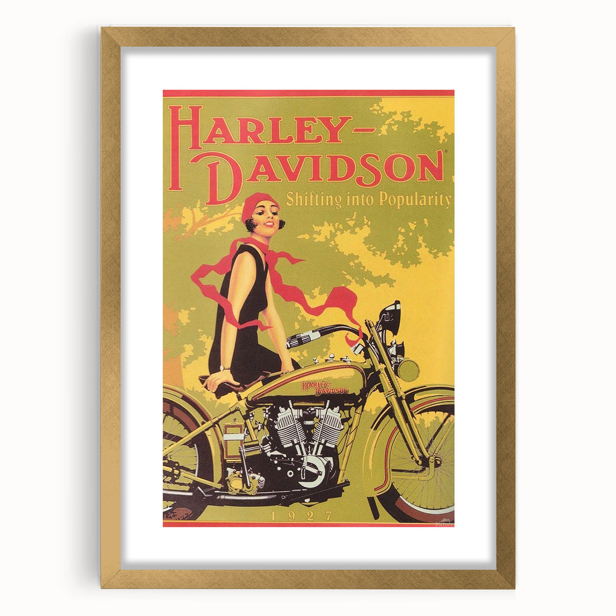 Retro Harley-Davidson Poster - Vintage Motorcycle Wall Art