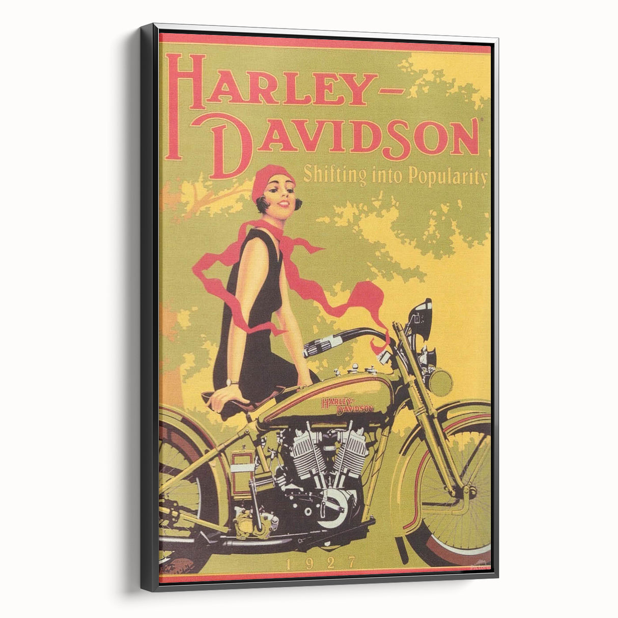 Retro Harley-Davidson Poster - Vintage Motorcycle Wall Art
